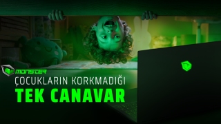 Çocuklar bu canavardan korkmuyor!