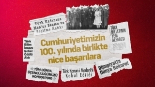 Cumhuriyetimizin 100. yılı hatırına küçük bir hatıra…