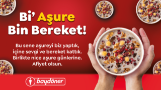 Bu sene aşureleri Baydöner yaptı!