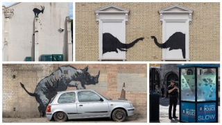 Banksy'den Londra'da "hayvanat bahçesi"